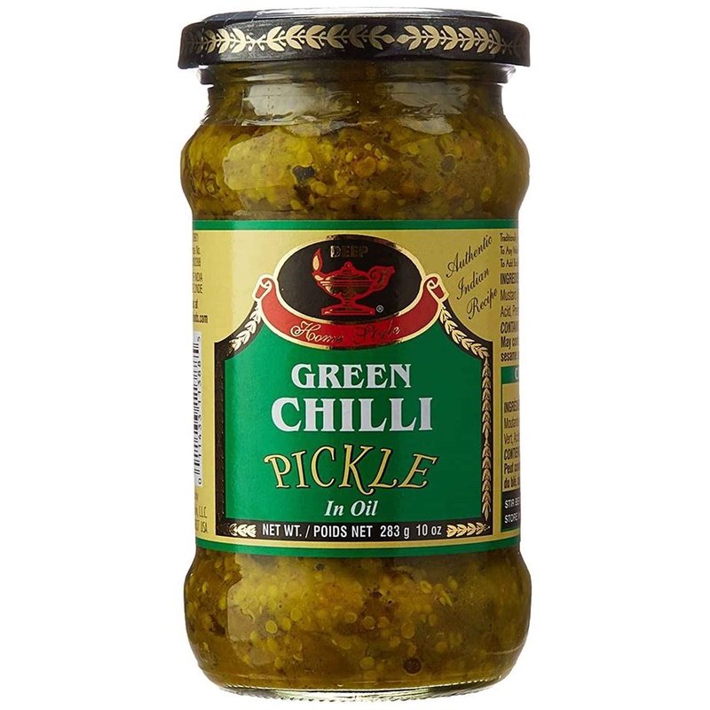 Deep Green Chilli Pickle