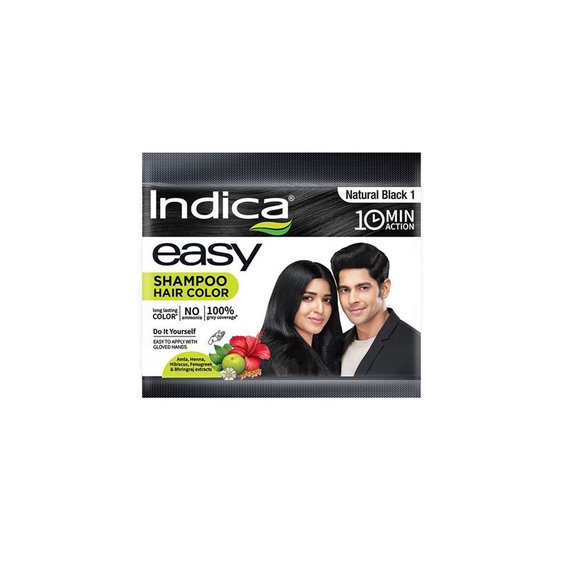 Indica Easy Shampoo Hair Colour Black