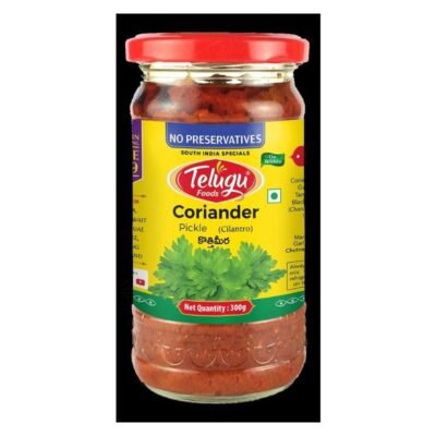 Telugu Coriander Pickle With Garlic
