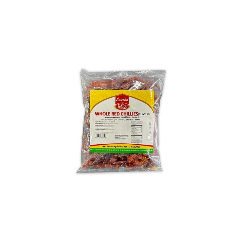 Telugu Guntur Whole Red Chillies